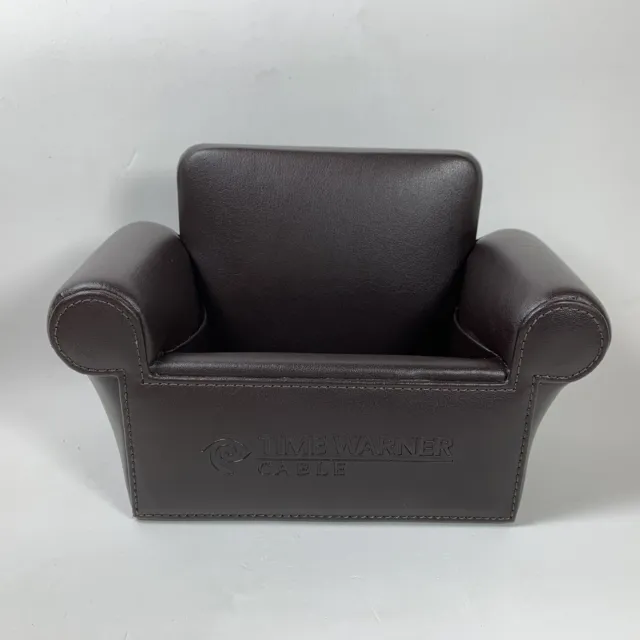 Time Warner Cable Corporate Office Business Card / Phone Holder Leather Couch