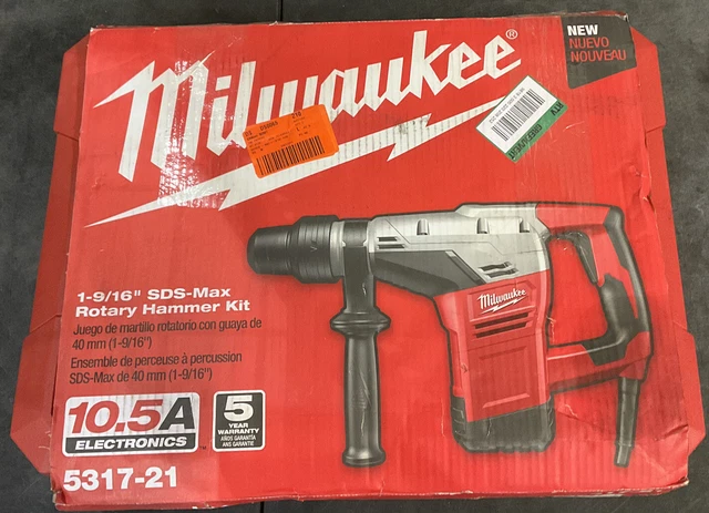 Open Box Milwaukee 5317-21 1-9/16 Inch SDS Max Rotary Hammer