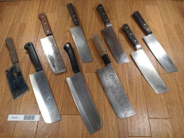 Damaged Lot of Japanese Chef's Kitchen Knives hocho set from Japan PA537