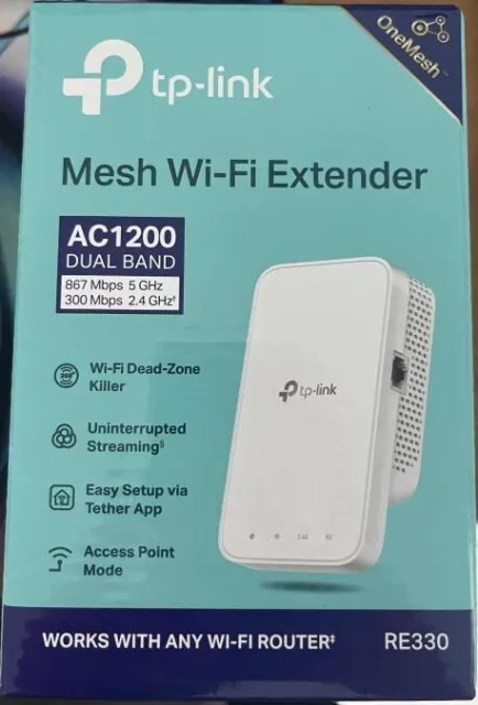 Répéteur WiFi Tp Link re330 867 mbit/s 5 ghz wifi 9. 5 w extender