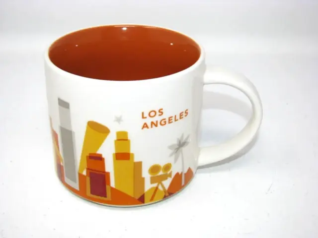 Starbucks Los Angeles 2016 Coffee Tea Mug Cup You Are Here Series Orange 14 oz