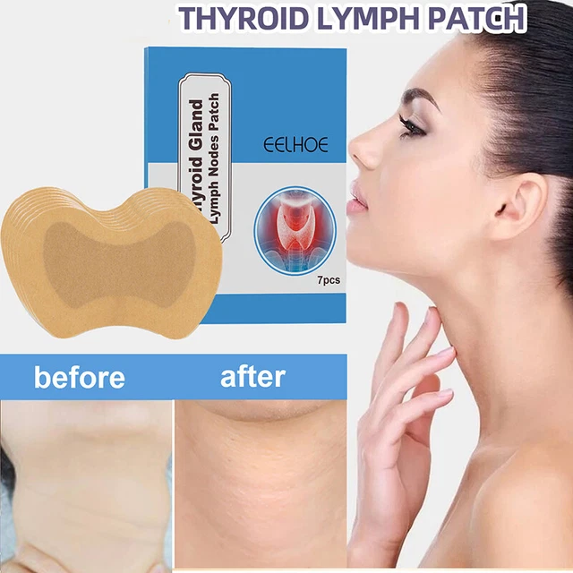 7X LYMPH NODES Patch Thyroid Gland Lymphatic Drainage Neck Patches ...