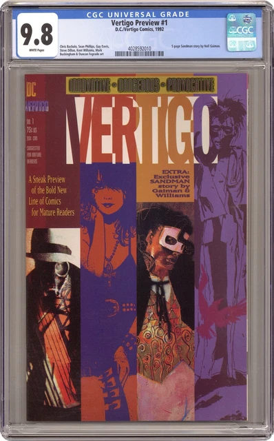 Vertigo Preview #1 CGC 9.8 1992 4028592010