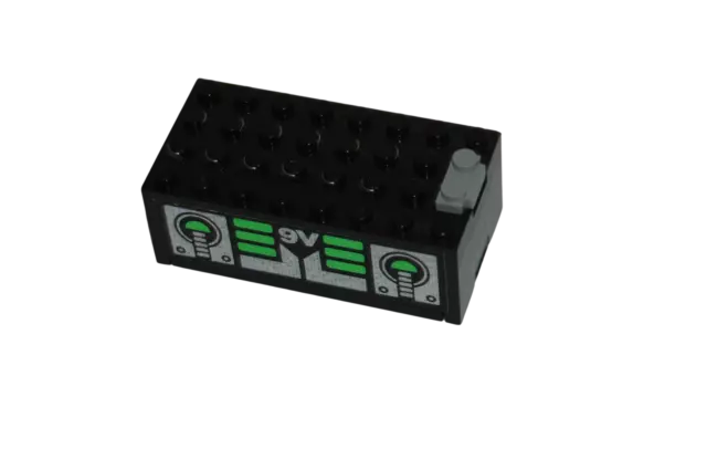 Lego® 9V TRAIN Railway Monorail Battery Box BLACK WITH 9V STICKER