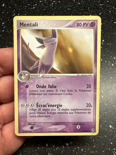 Rare 16/100 Ex French Sandstorm Mental Pokemon Card VF fr Arita