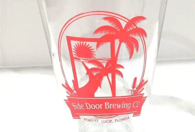 SIDE DOOR Brewing Company Beer Glass Port St. Lucie, FLORIDA