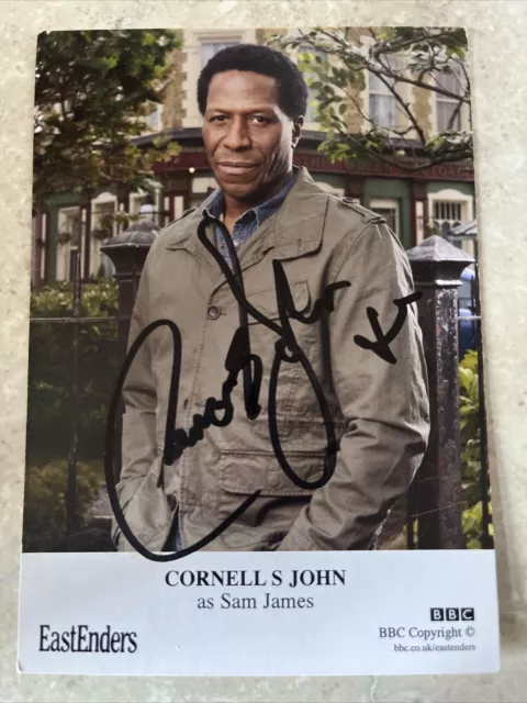 BBC EastEnders Sam James Hand Signed Cast Card Cornell A John Autograph