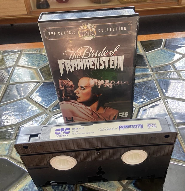 VINTAGE 1935 THE Bride Of Frankenstein VHS Tape 92’ Ex Rental Vintage ...