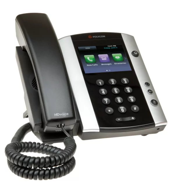 Polycom VVX500 IP Office Phone Colour Screen 12 Line Telephone