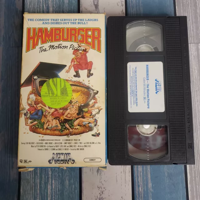 HAMBURGER THE MOTION Picture (VHS, 1989, Media) Leigh McCloskey, Dick