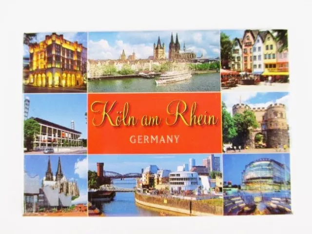 Cologne Rhine Cathedral Fridge Photo Magnet,Germany,Travel Souvenir,New