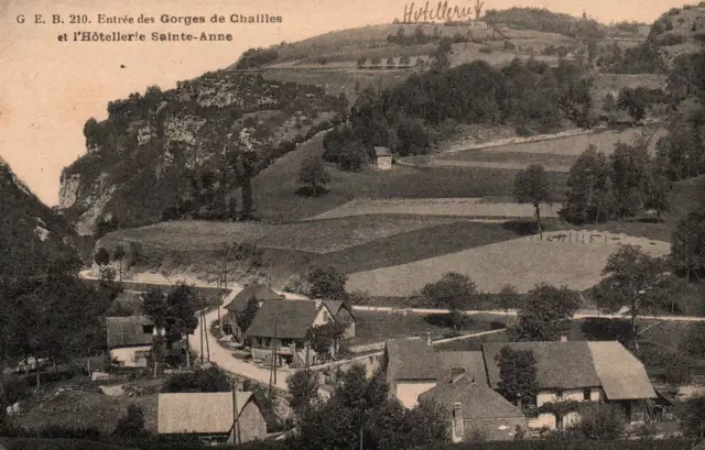 CPA 73 - Entrance des Gorges de CHAILLES (Savoy) - and Hotelie Sainte-Anne