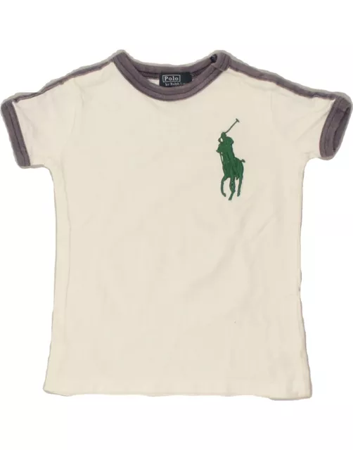 POLO RALPH LAUREN Baby Boys T-Shirt Top 18-24 Months White AR28