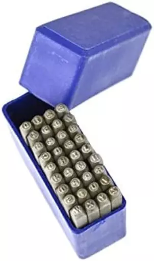Steel Dye Metal Stamping kit Punch Tool Number Letter Alphabet DIY Stamps  Tools