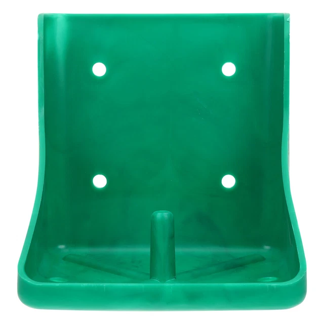 Alimentador de bloques de sal de plástico para ganado bloque de sal mineral sartén verde