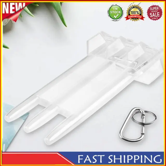 3 Sleeve Dart Storage Box Plastic Transparent with Lock Buckle for Outdoor Use