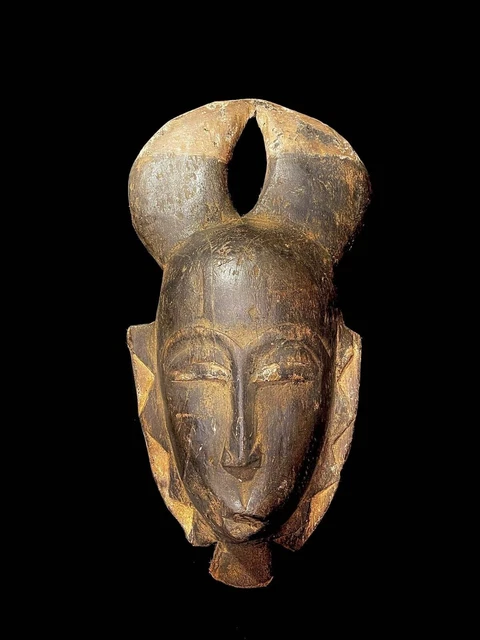 Maschera africana antiquariato tribale Volto vintage Wood Hyena Mask Of The...