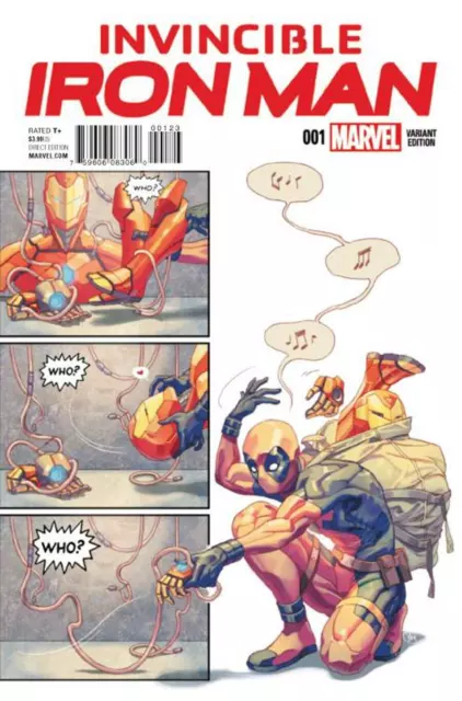 Invincible Iron Man #1j Marvel (2015) NM 2nd Series Variant Party Color Comic
