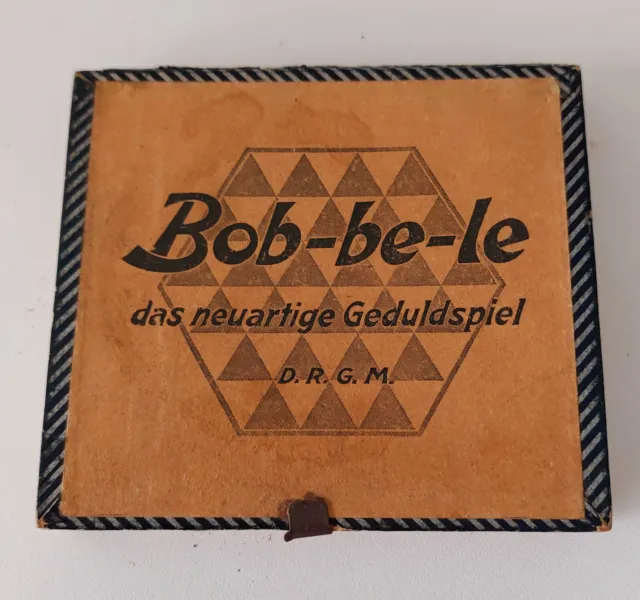 "Bob-be-le", Geduldspiel für Soldaten, vor 1945, Antikspielzeug, Sammlerstück