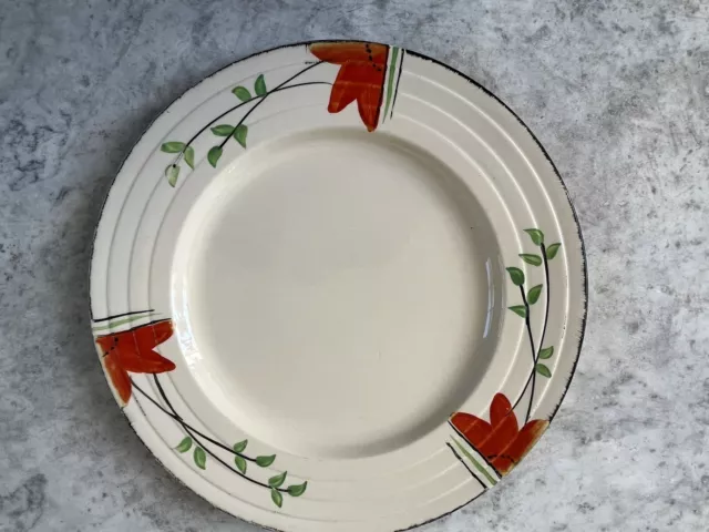 Vintage Art Deco Ivory England Dinner Plate