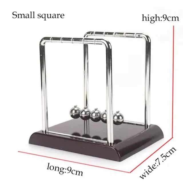 MINI Newtons Cradle Steel Balance Balls Science Pendulum Fun Desk Toy  Physics