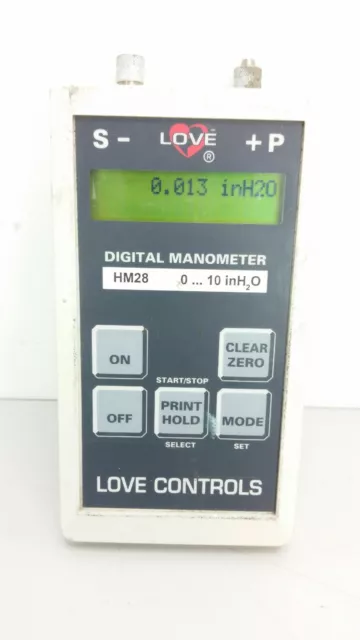 MH28 HM28D3B10000 Love Controls Differential Manometer, 0 To 10 InH2O