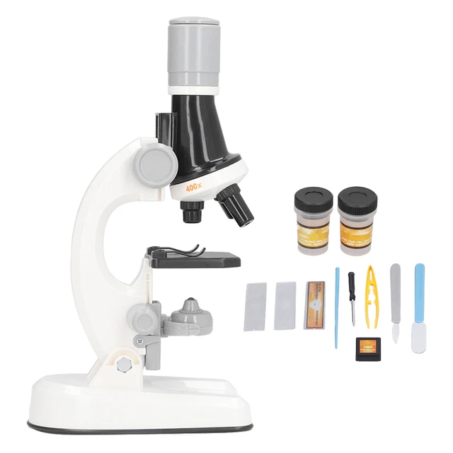 Zoomion Panorama Microscope Set pour Enfants de 8 & 10 Ans 900x Zoom 28-pcs. INCL. Lames de Microscope, Set de Microscope et Beaucoup Plus