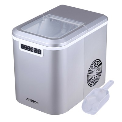 Arebos macchina per cubetti di ghiaccio 2,2l Icemaker cubetti di ghiaccio pronti Makina per celato 12kg in 24h 
