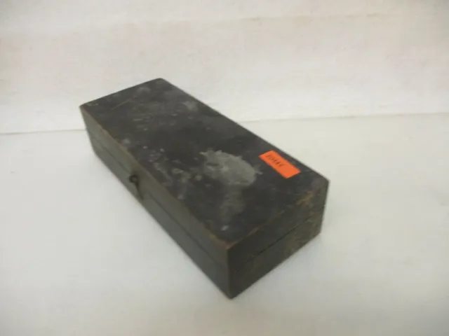 x-20443 Alte Messing Gewichte im Holzkasten 5-200g,mit Gebrauchsspuren 2