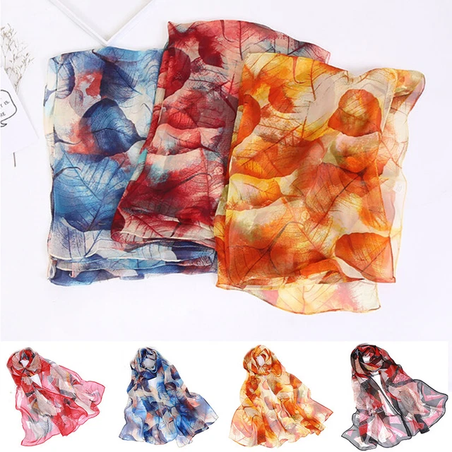 Groß Seide Gefühl Chiffon Satin Schal Kopf Tücher Hals Halstuch Schal Haar Sch Q