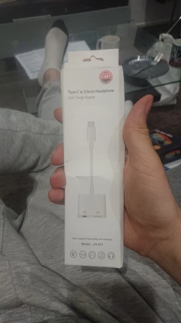 2in1 USB Type-C USB-C Headphone Jack Audio DAC Splitter Adapter PD Fast Charging