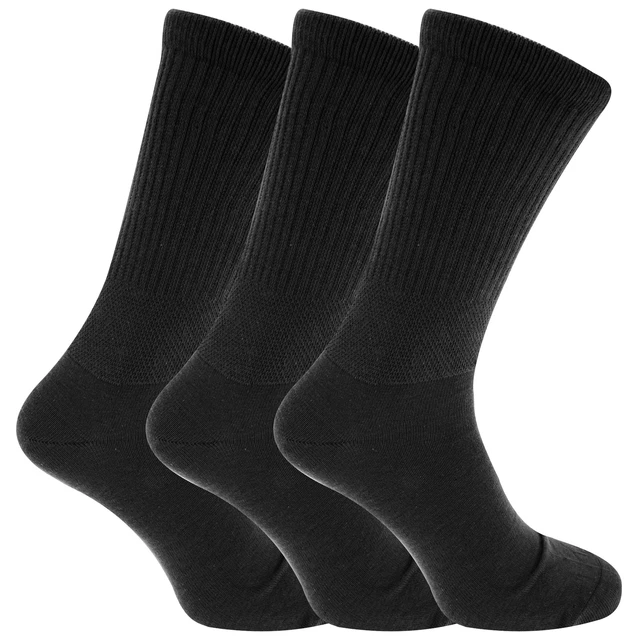 Lot De 3 Paires Chaussettes Homme Diabétique Harmony - Taille 39-46 - Bleu Foncé - Extra Large Et Sensible
