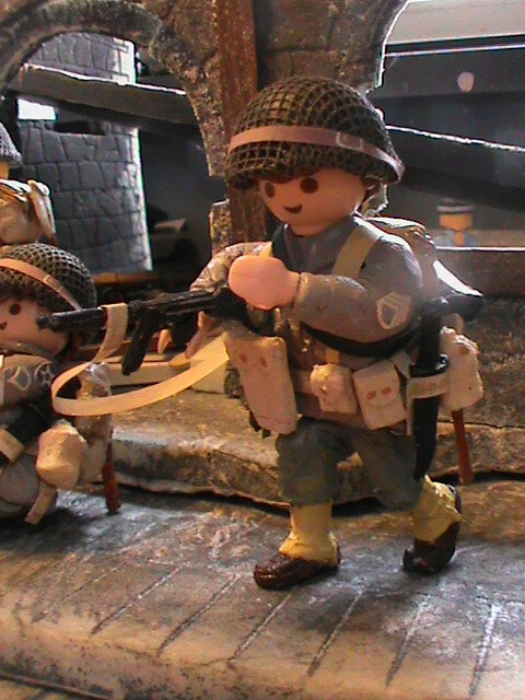 Playmobil Personnalisé – US 2nd Infanterie Normandie 1944 (REF-0235 Bis) – Figurine Unique