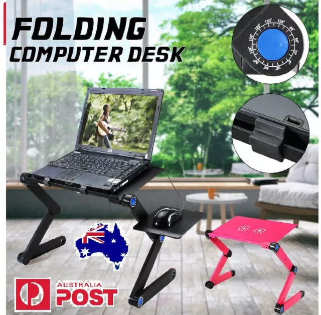 NEW Portable 360° Folding Laptop Notebook Desk Table Stand Sofa Bed Holder Tray