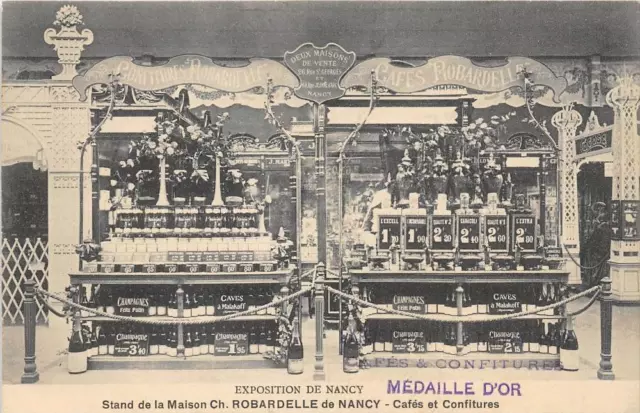 CPA 54 EXHIBITION NANCY STAND DE LA MAISON Ch.ROBARDELLE DE NANCY CAFES ET CO