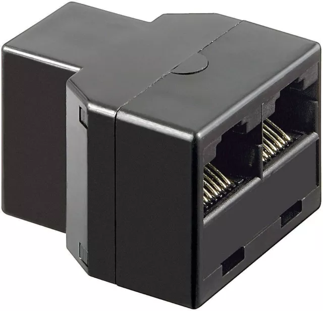 Adaptateur RJ45 Y séparateur réseau Doppler Cat5 Cat6 connecteur câble LAN distributeur