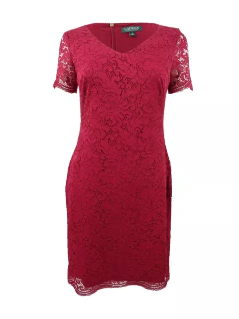 Lauren by Ralph Lauren Women's Scalloped Lace Dress