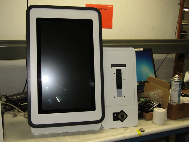 Zivelo QSR Self Checkout Kiosk for Fast Food Self Service W/ Stand