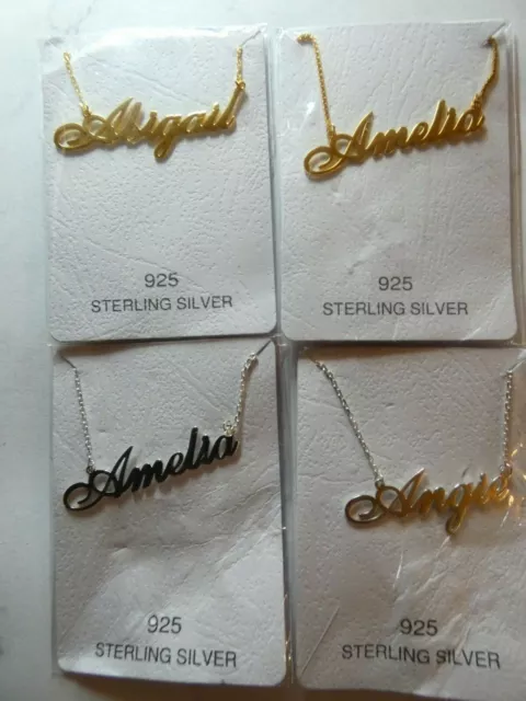 Anna lou of sales london name necklace