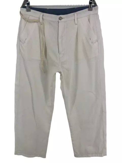 G-STAR Women Bronson Mid Loose Pleat Cinch Chino Trousers Size W29 L28