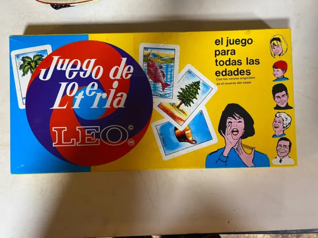Vintage - Authentic Juego De Loteria Leo Mexican Bingo Game Box Set