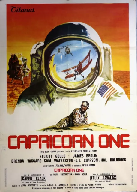 1978 * Manifesto 2F Cinema "Capricorn One -  Elliott Gould, Brenda Vaccaro, Jame