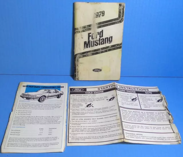 79 1979 Ford Mustang owners manual