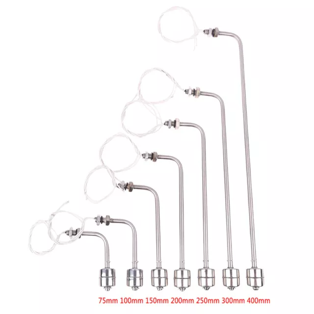 Stainless Steel Float Switch Right Angle Vertical Head Level Sensor Liquid Ta  q