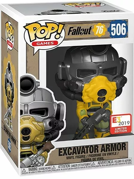 Funko POP #506 Games Fallout 76 Excavator Armor Exclusive Figure New In Stock