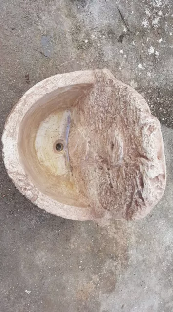 Fontana A Muro Da Parete Lavandino Lavabo Vasca In Cemento Marmo Pietra Giardino 3