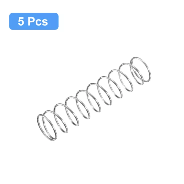 Compression Spring, 5Pcs 304 Stainless Steel, 12mm OD, 0.8mm Wire, 50mm Length 3