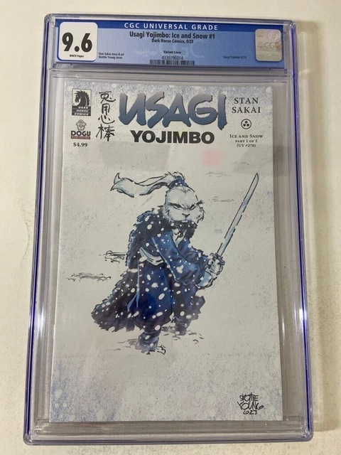 USAGI YOJIMBO ICE AND SNOW #1 9.6 NM+ CGC Skottie Young VARIANT 2023 IDW