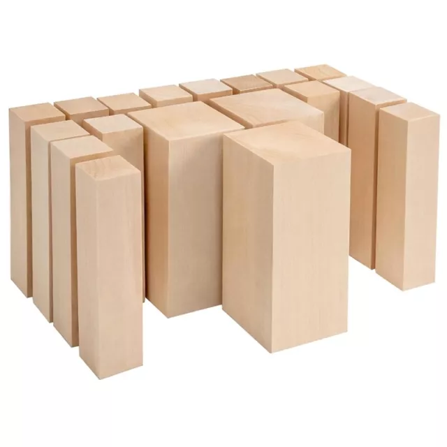 Basswood Carving Blocks Whittling Wood Carving Kit de 19 piezas bloques de madera z2907