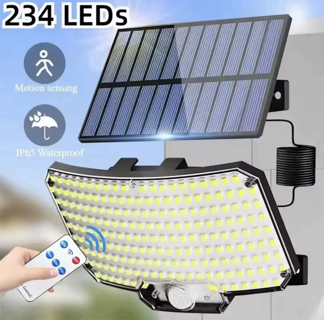 applique solare da esterno led con sensore di movimento - tegel - 800 lumen - nera